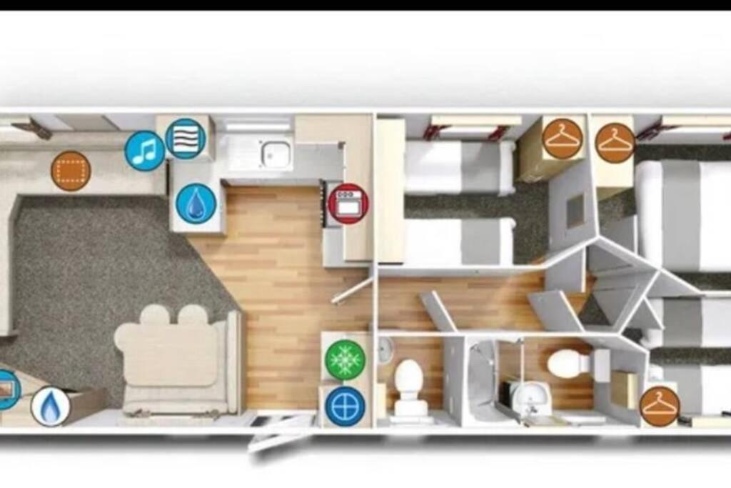 8 Sleep Chalet At Newquay Away Resorts Nb168 Eksteriør bilde